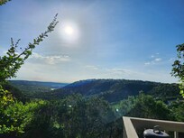 View from the room balcony in the morning.