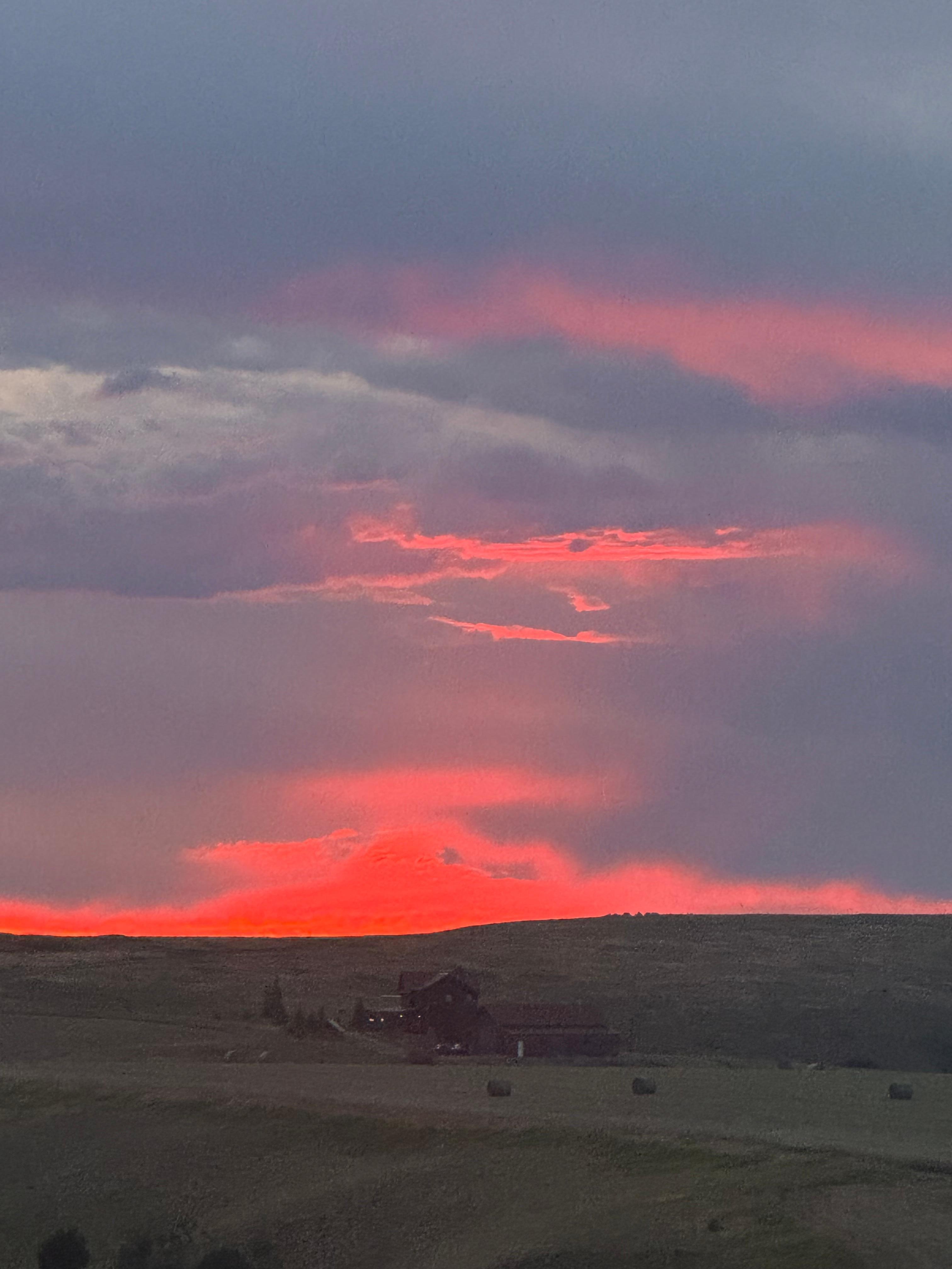 Sunset off the back porch
