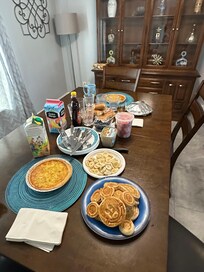 A large table is something we always look for when booking our trips.