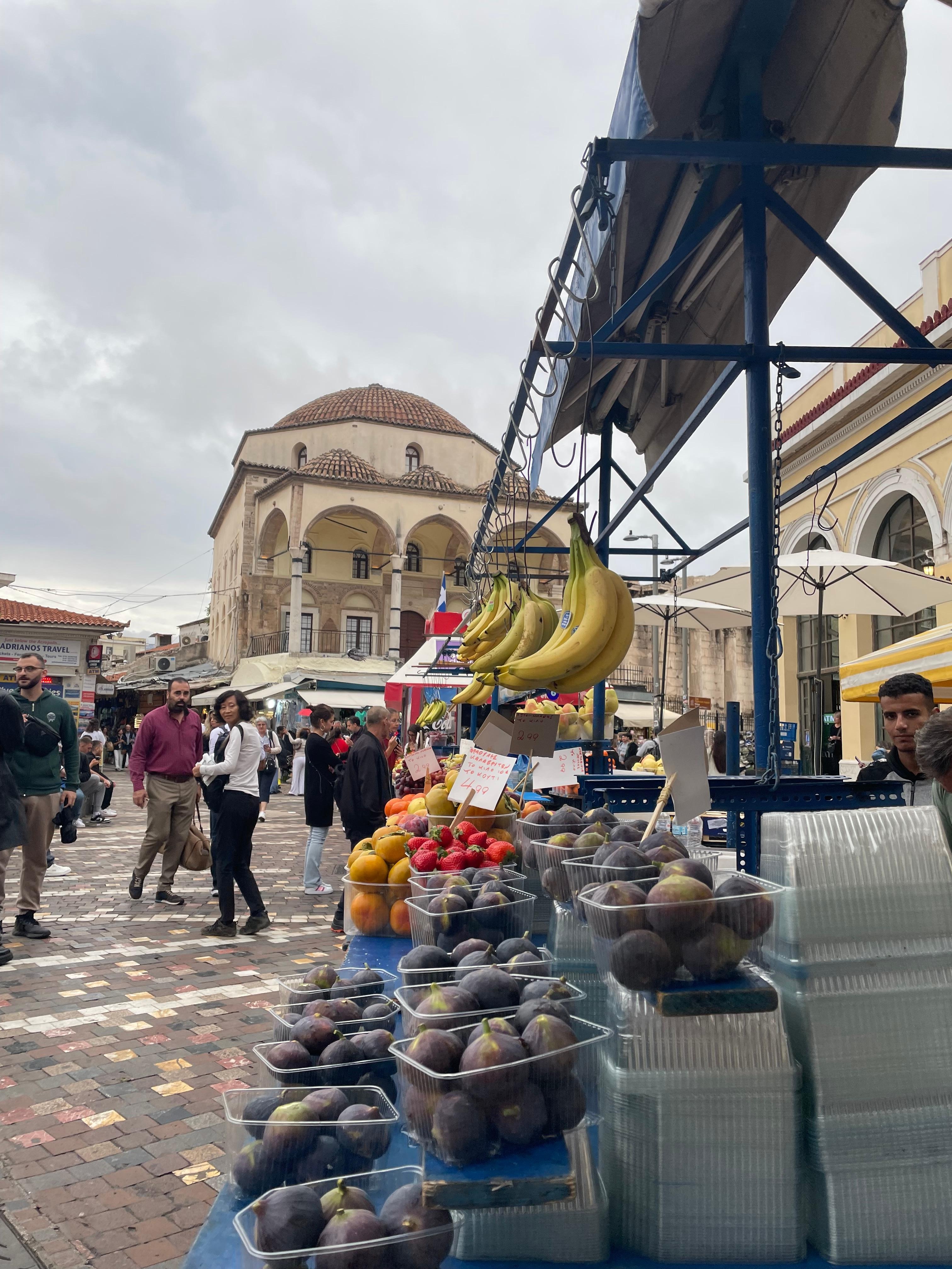 Square near flea market. 