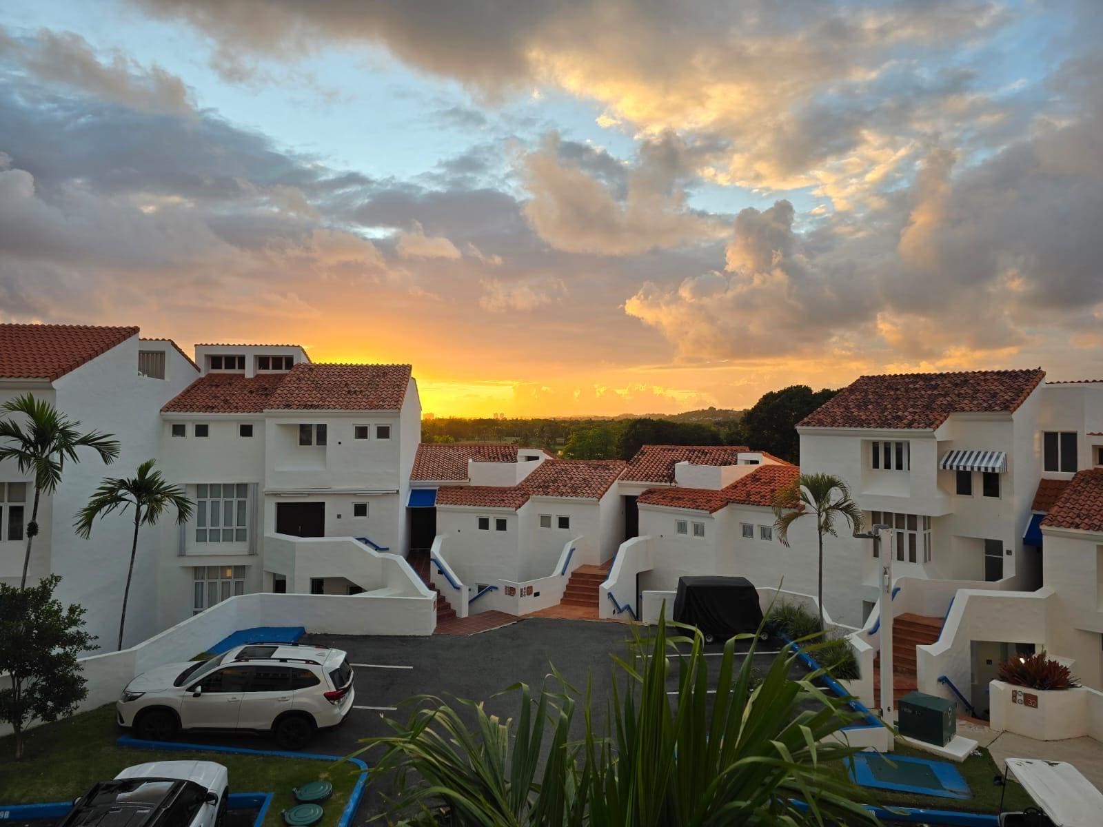 Sunrise from Condo’s back porch.