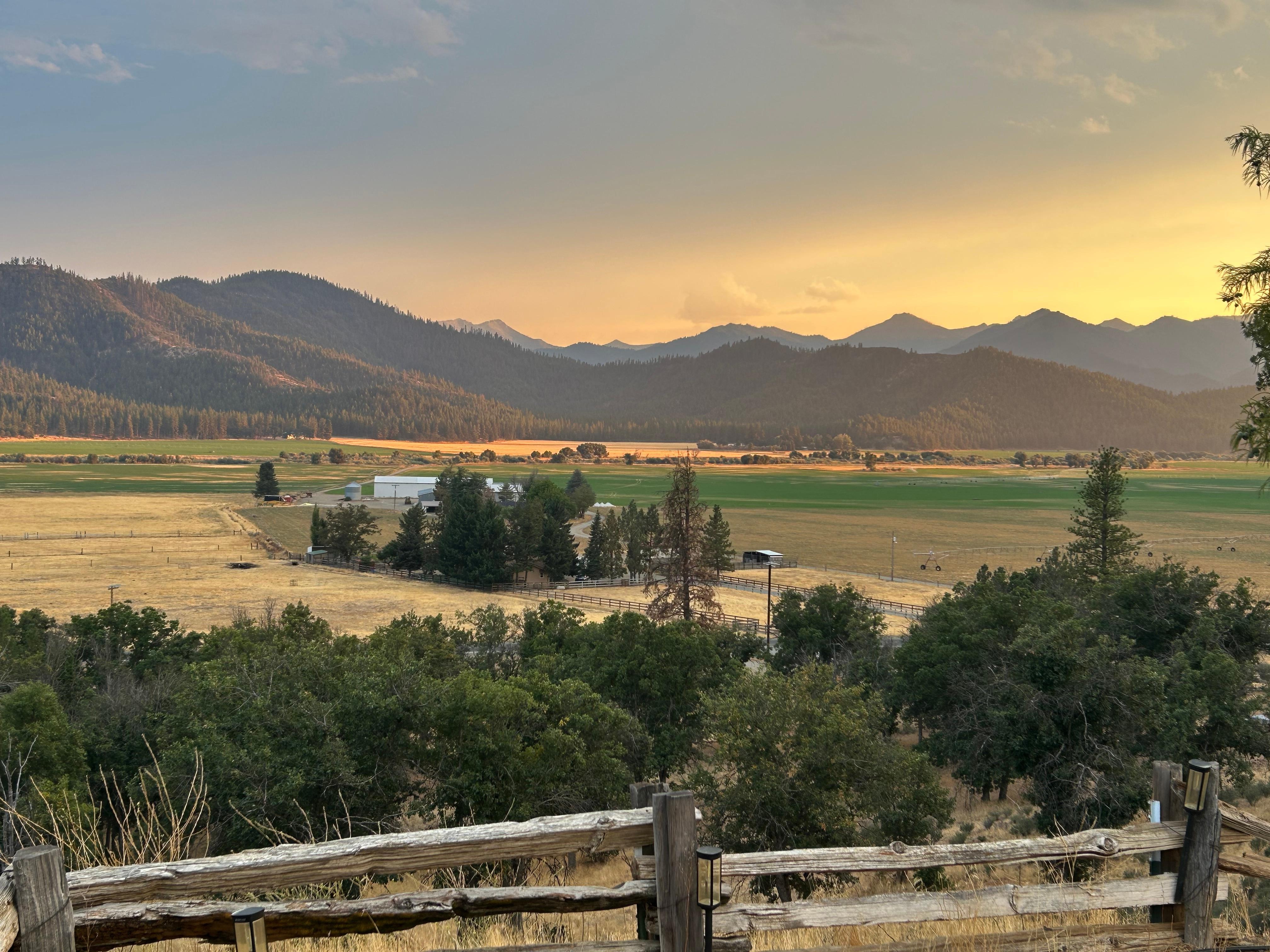 Views from the house of great sunset