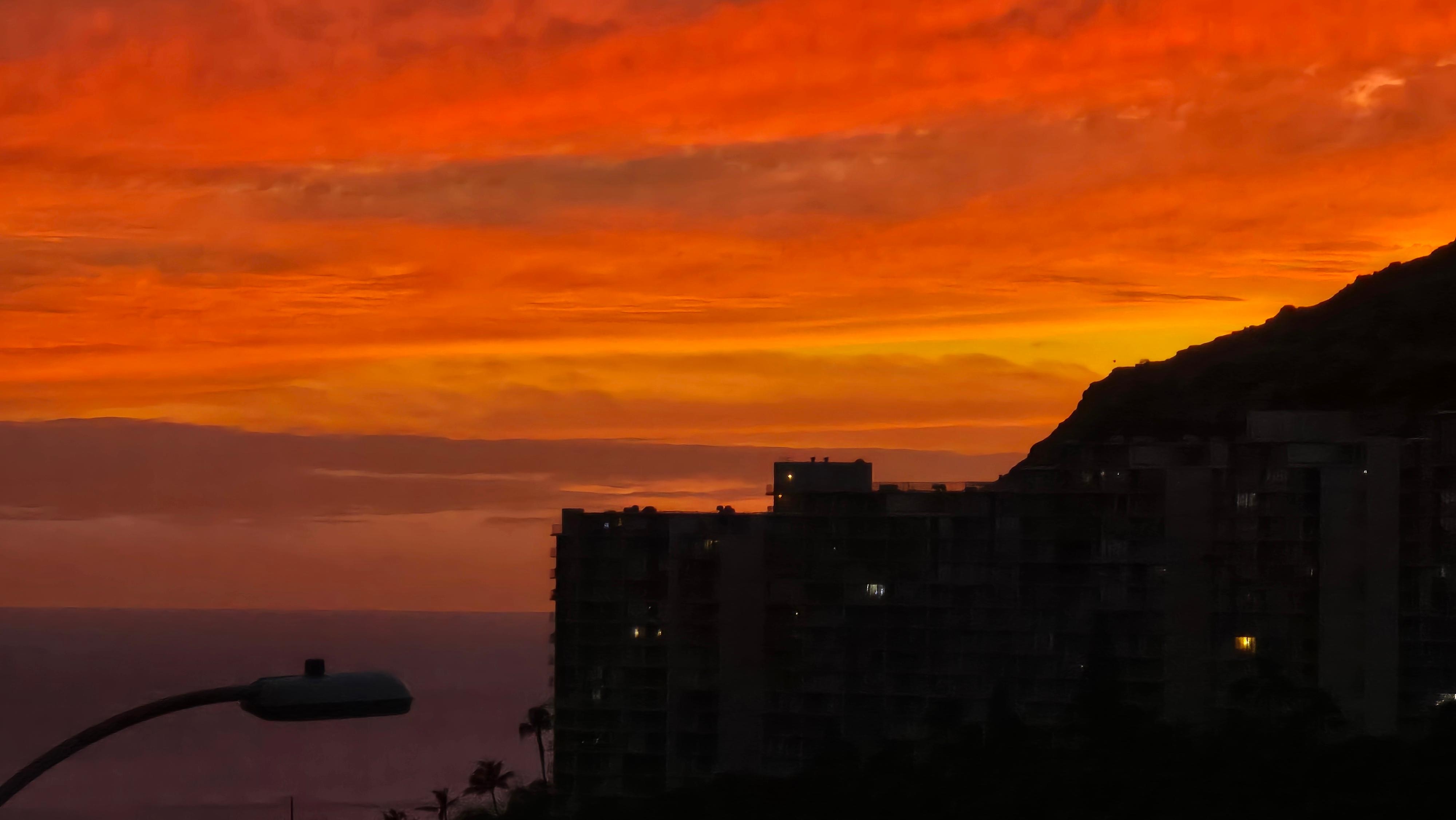 The beautiful view from our bedroom window