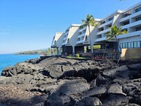 Lava rock makes up a majority of the coastline