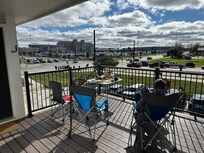 We tailgated right outside the condo.