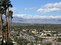Looking out west to Palm Springs.