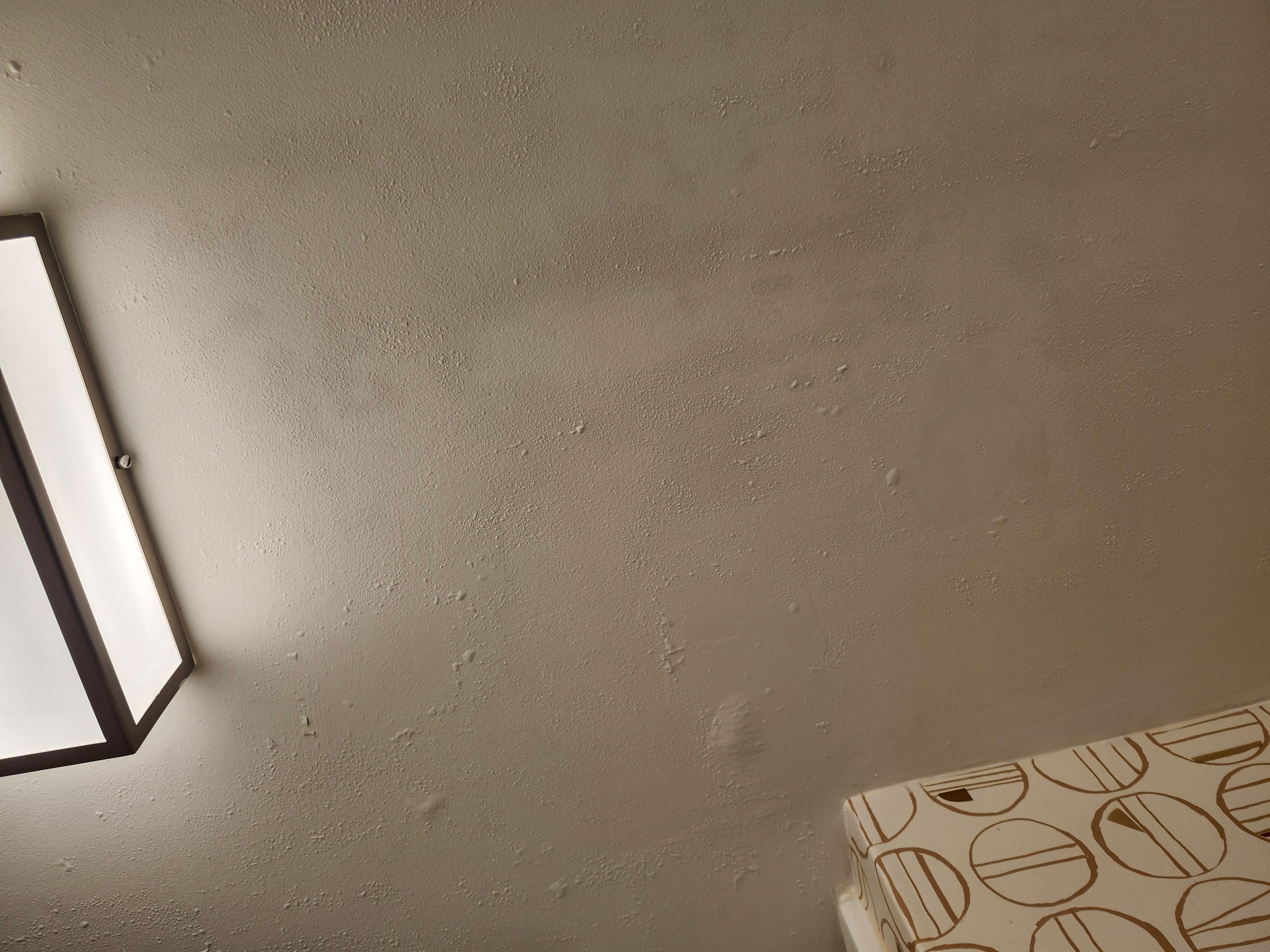 Bubbled paint on Bathroom ceiling 