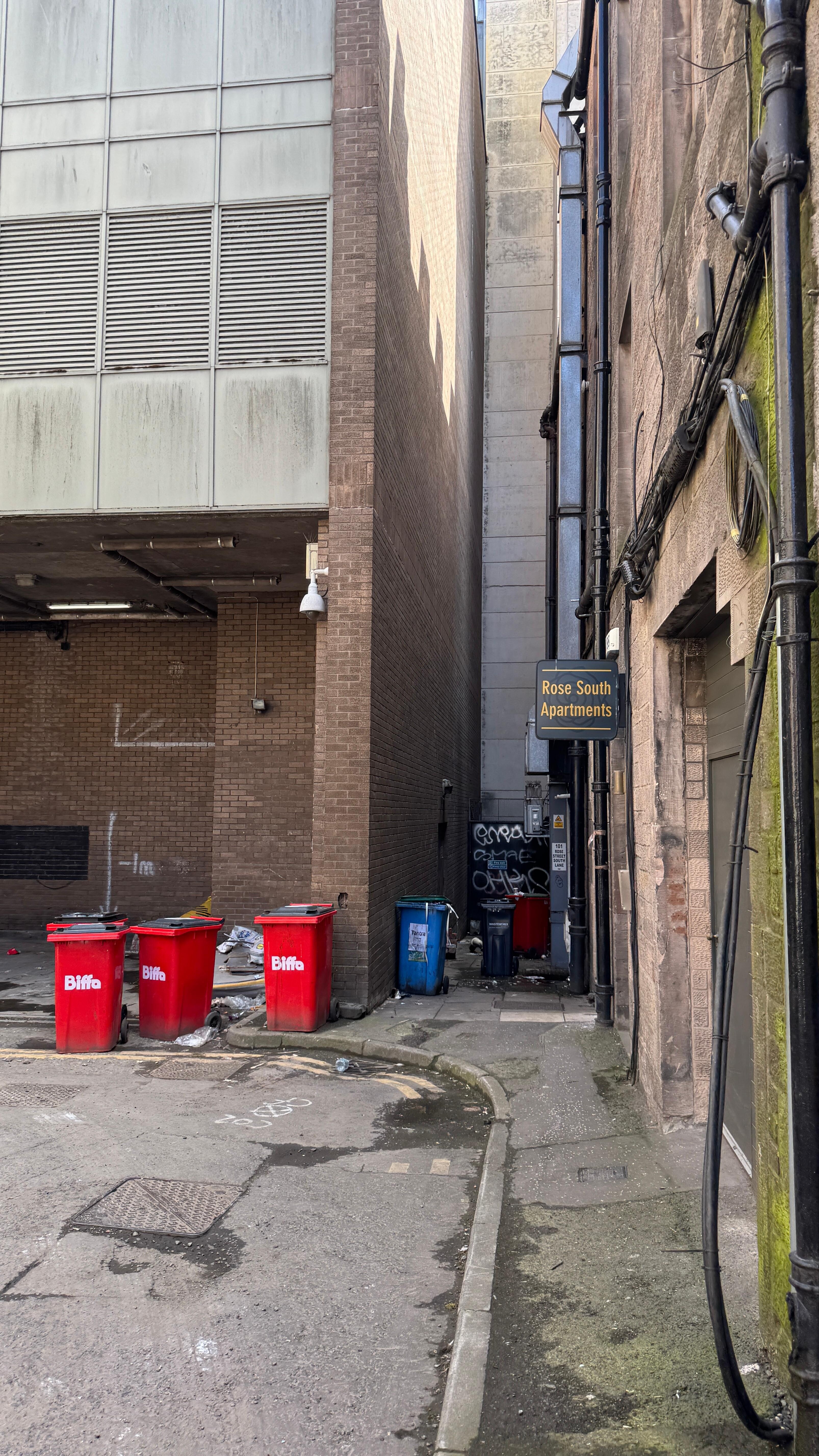 Unsafe back alley