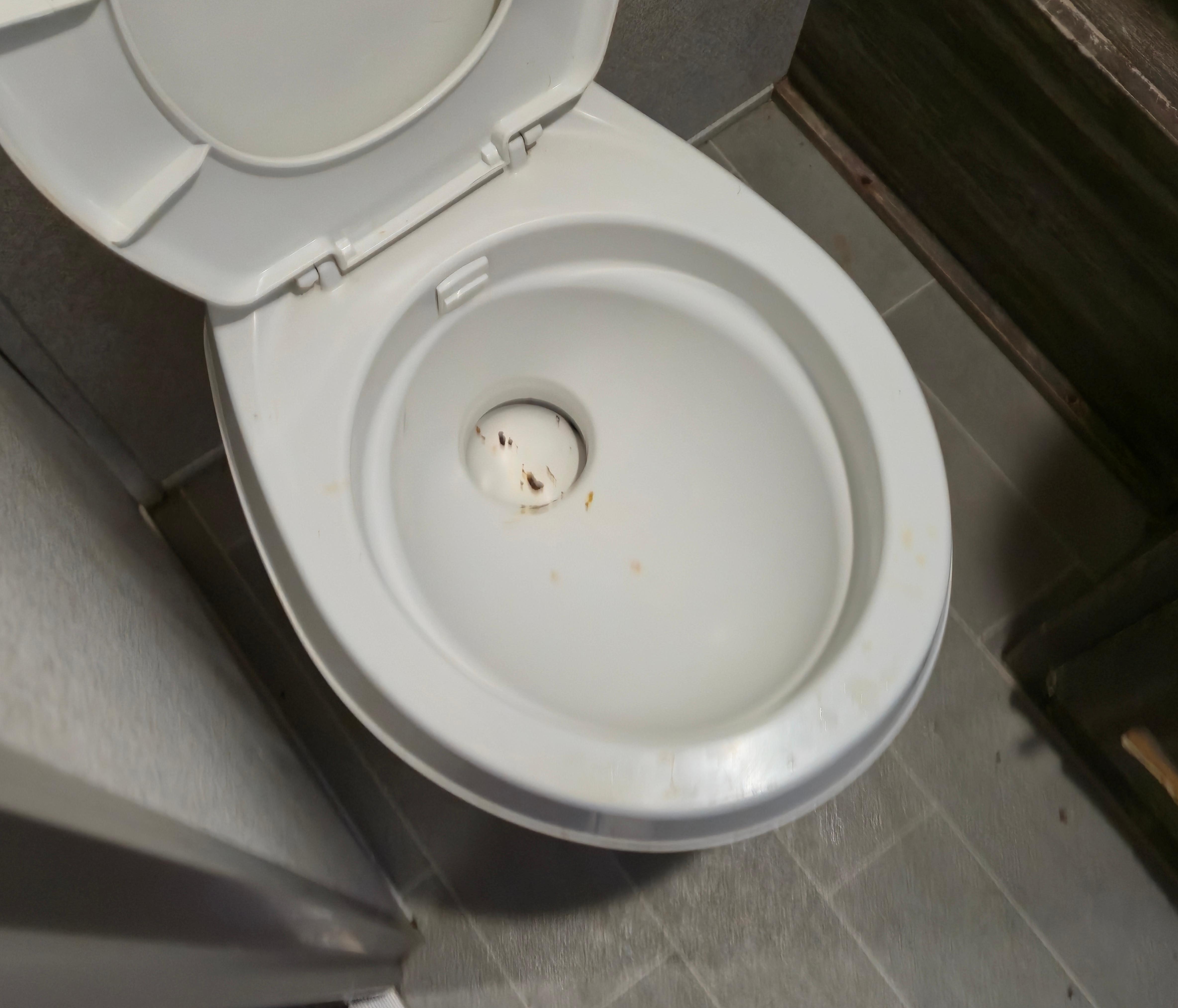 Left for me to clean. 