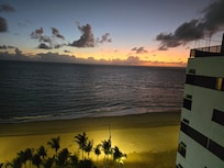 Amanhecer da janela do Hotel