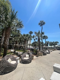 Hotel patio