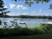 View from porch and swing