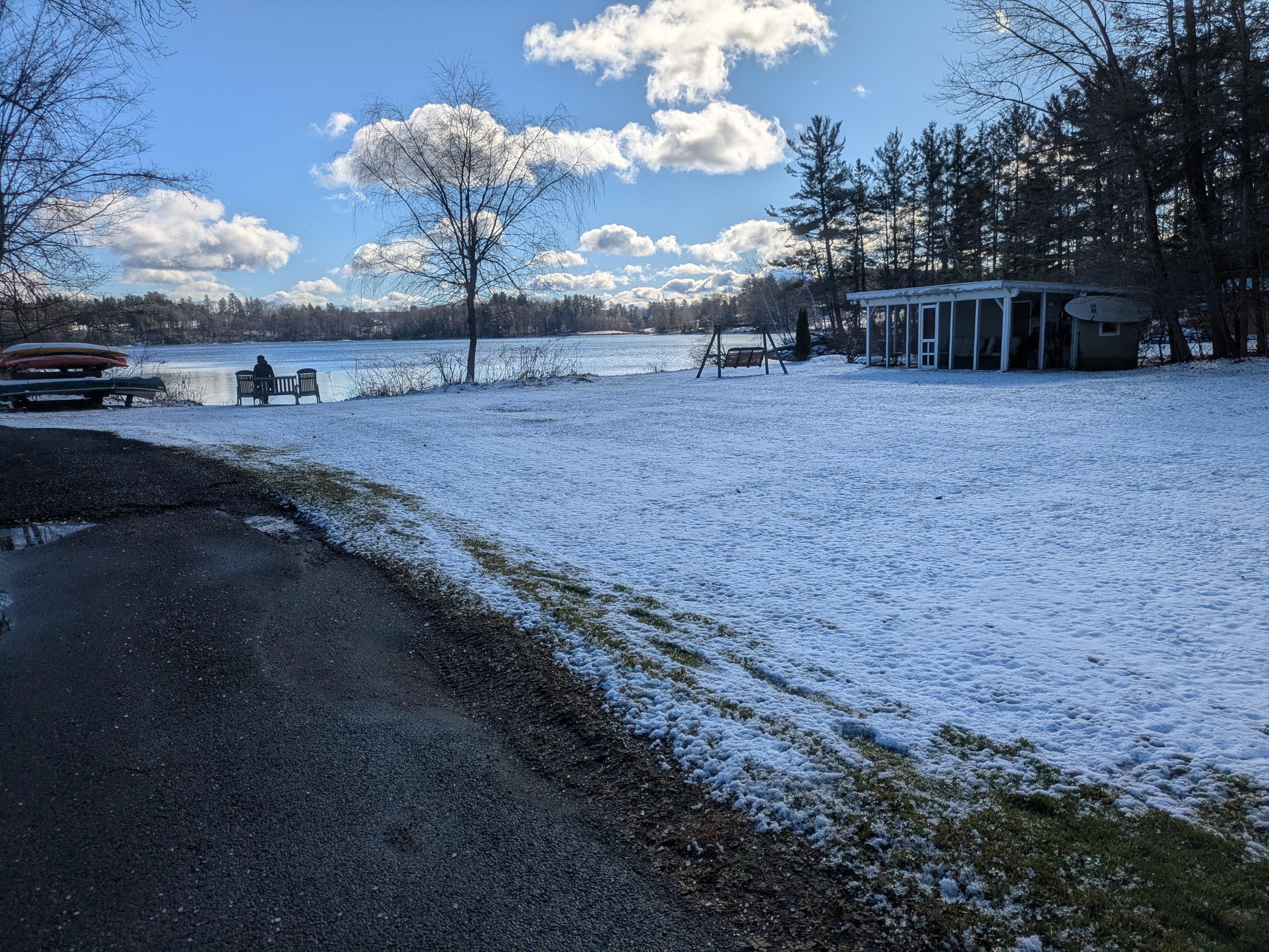 The perfect amount of snow