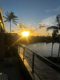Sunrise on the deck.