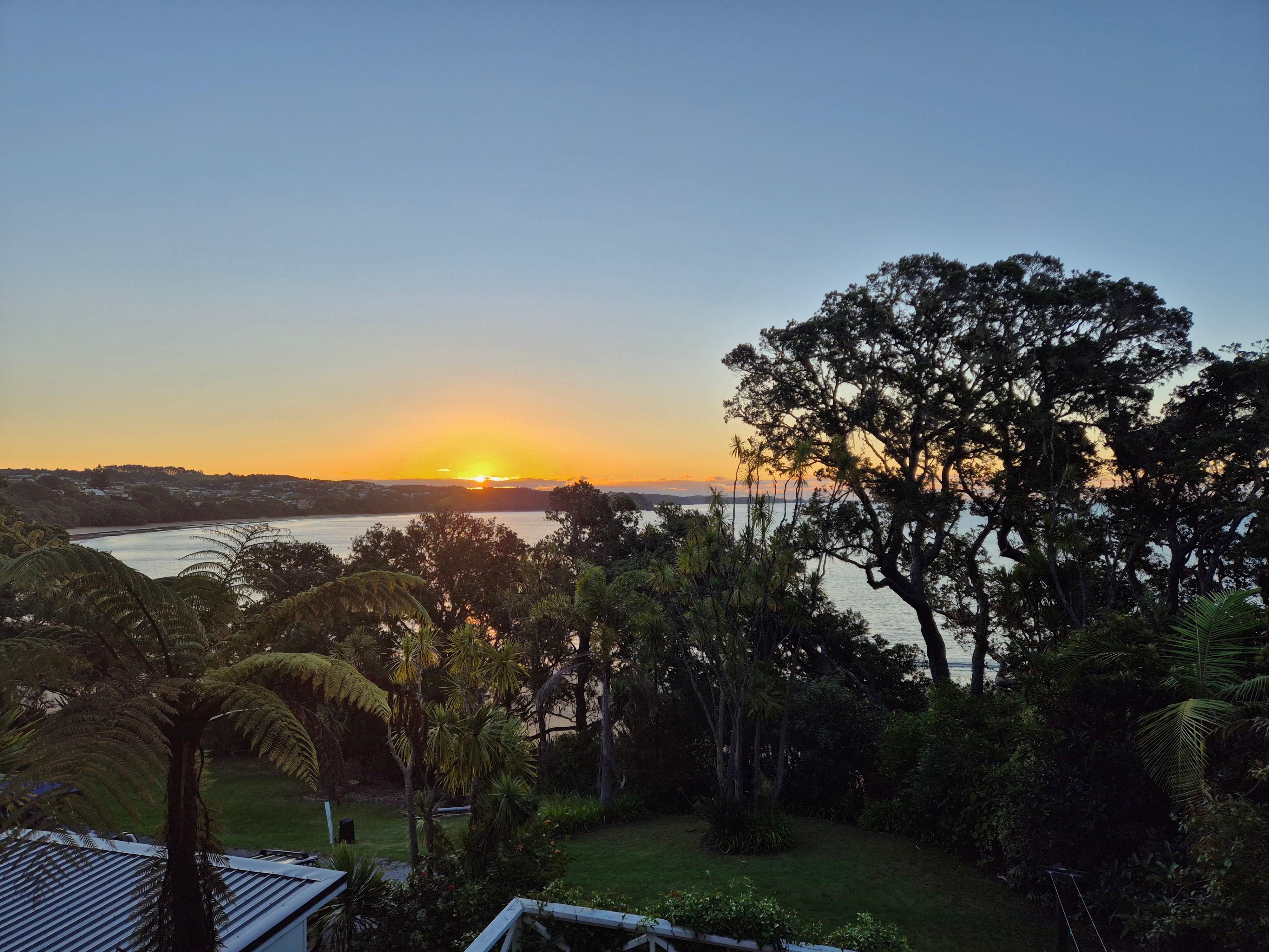 Sunset from the upper deck.