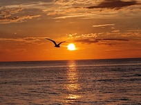 Sunset at Turtle Beach.