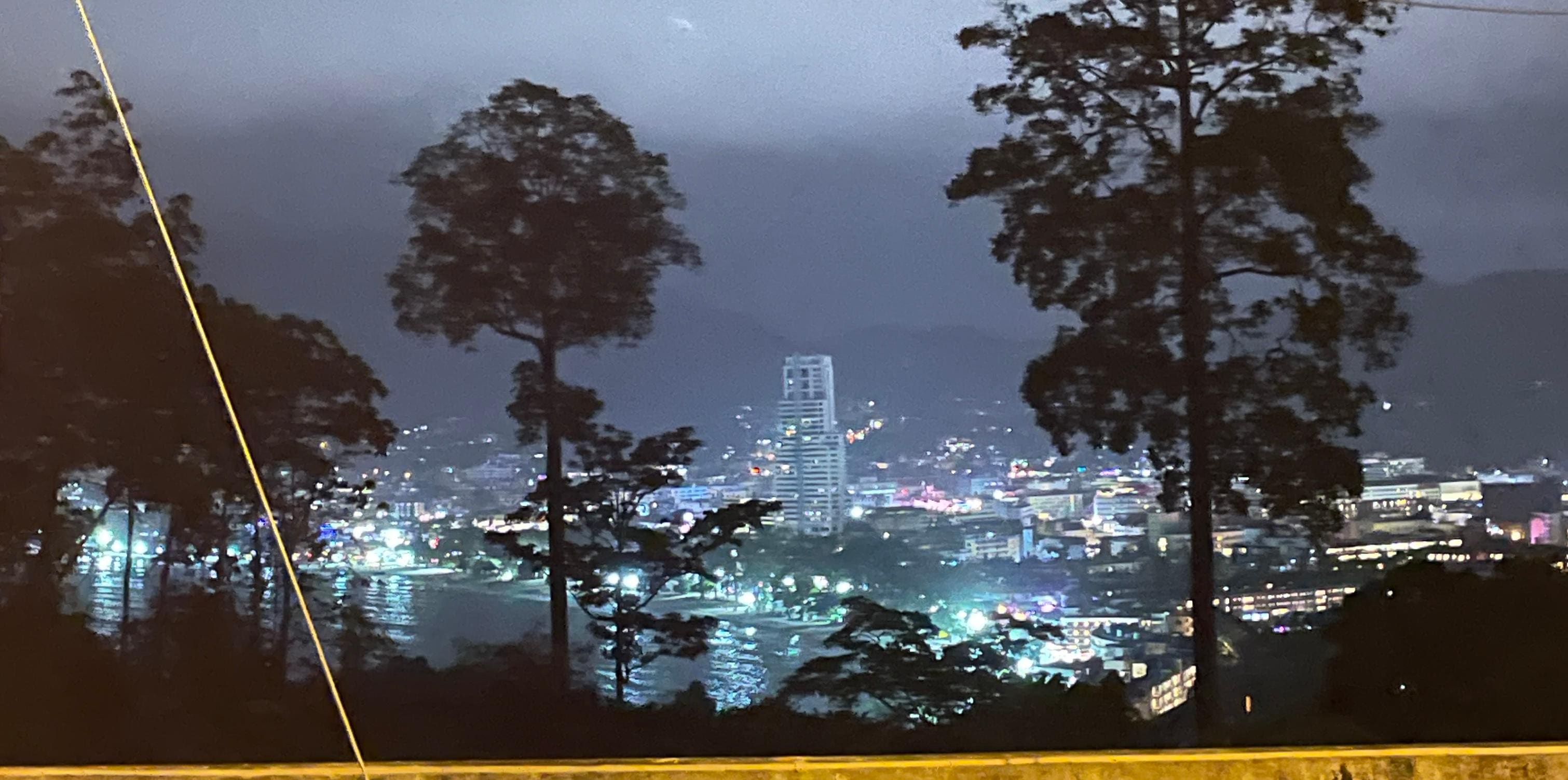 Our nightly view of Patong beach