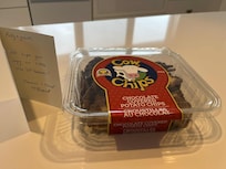 Welcome note and treat!