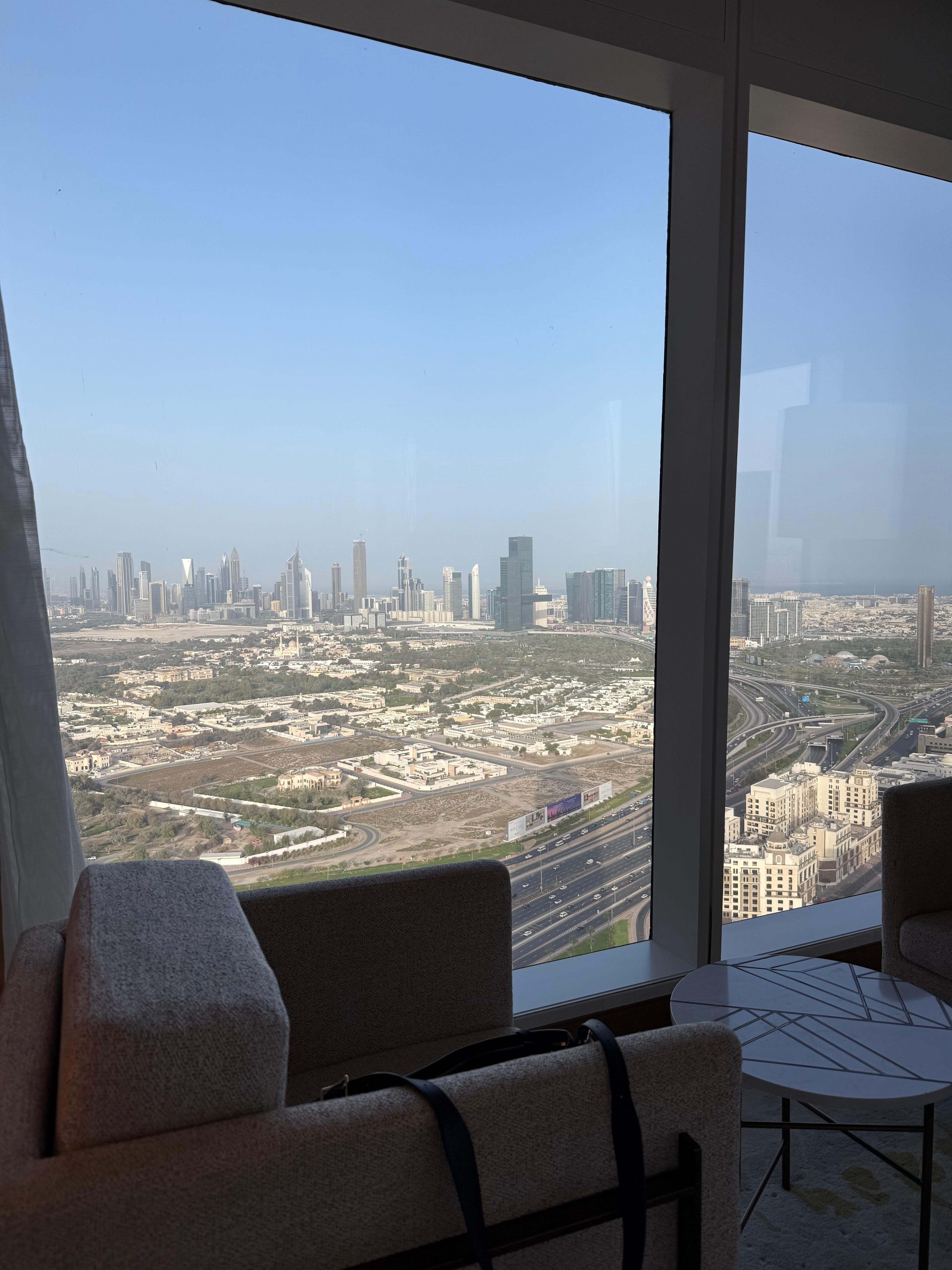 View of the city from our room 