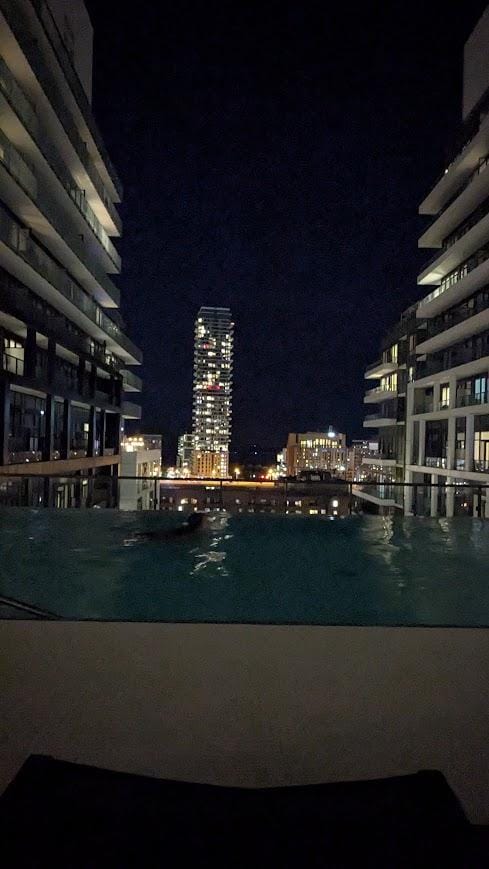 View from the outdoor swimming pool