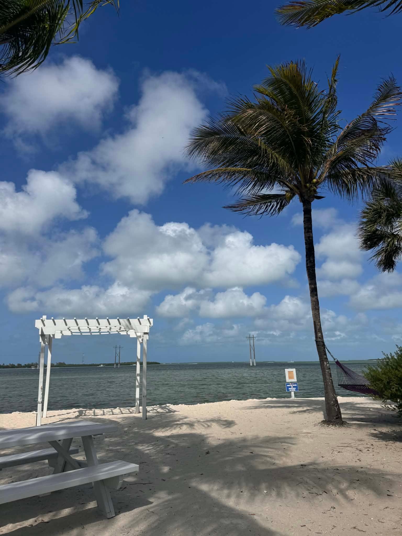 The view of the bay and beach area.