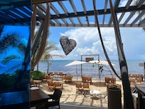 outside dining area