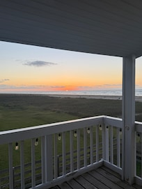 Sunrise view from back deck