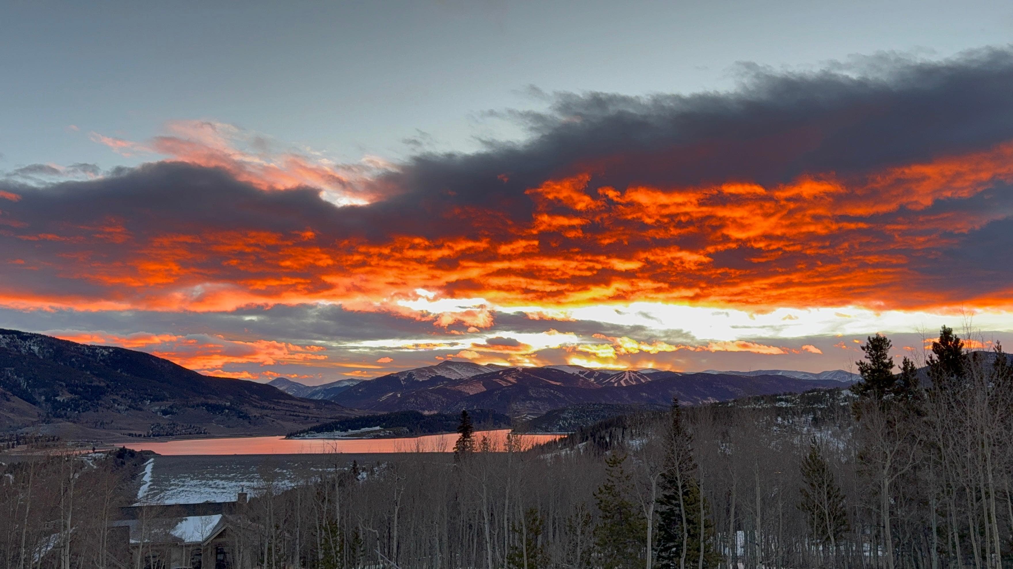 Christmas morning sunrise 