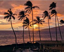 Sunset view from patio