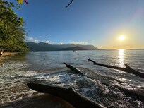 Beach just steps from the beach access point of Hanalei Bay Resort