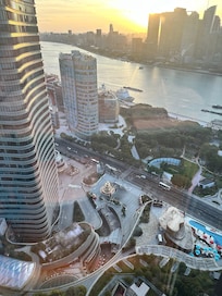 35층에서 내려다 보이는 전경