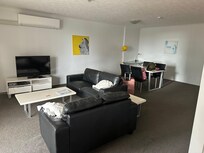 This was taken at checkout as I wanted to be sure to get my deposit back. I washed the mat on the floor, all the throw pillows, blankets and sheets again as it just felt unclean. The couches sink and the leather is peeling off.