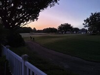 uitzicht tijdens schemertijd vanuit de screen