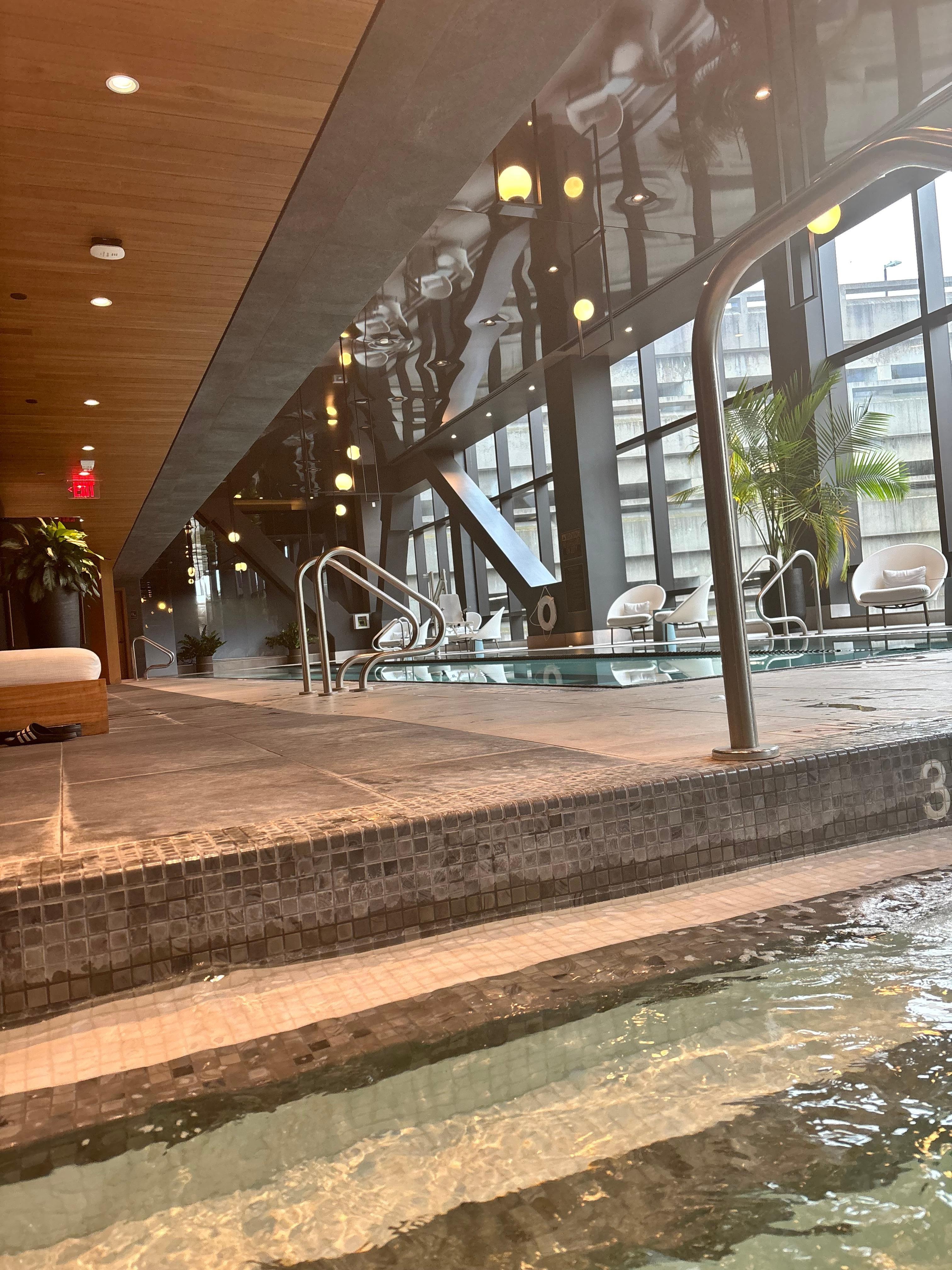 Pool, hot tube and wellness spa