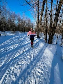Nearby trail access point 700m from house