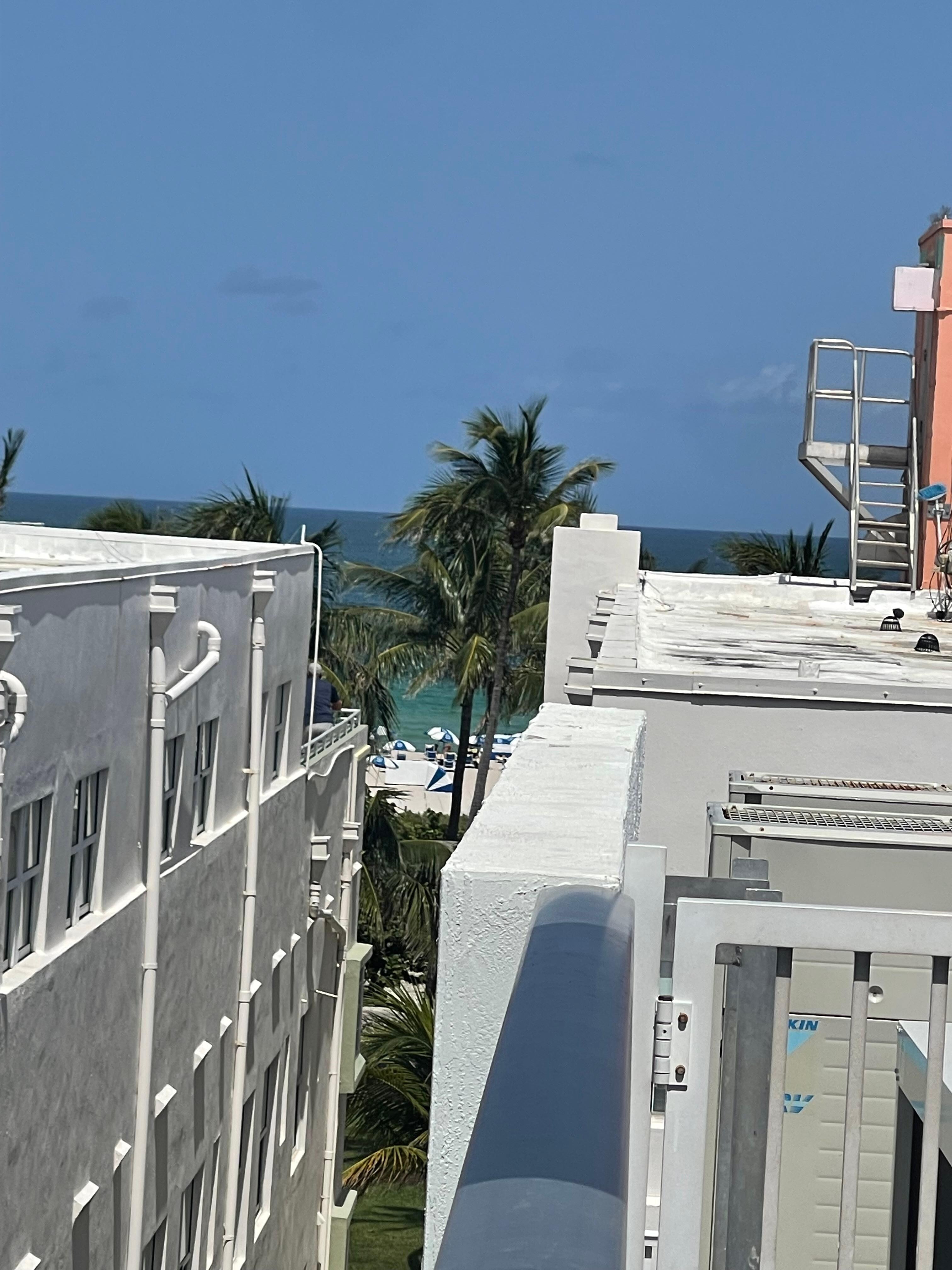 Neighboring hotel rooftop pool 