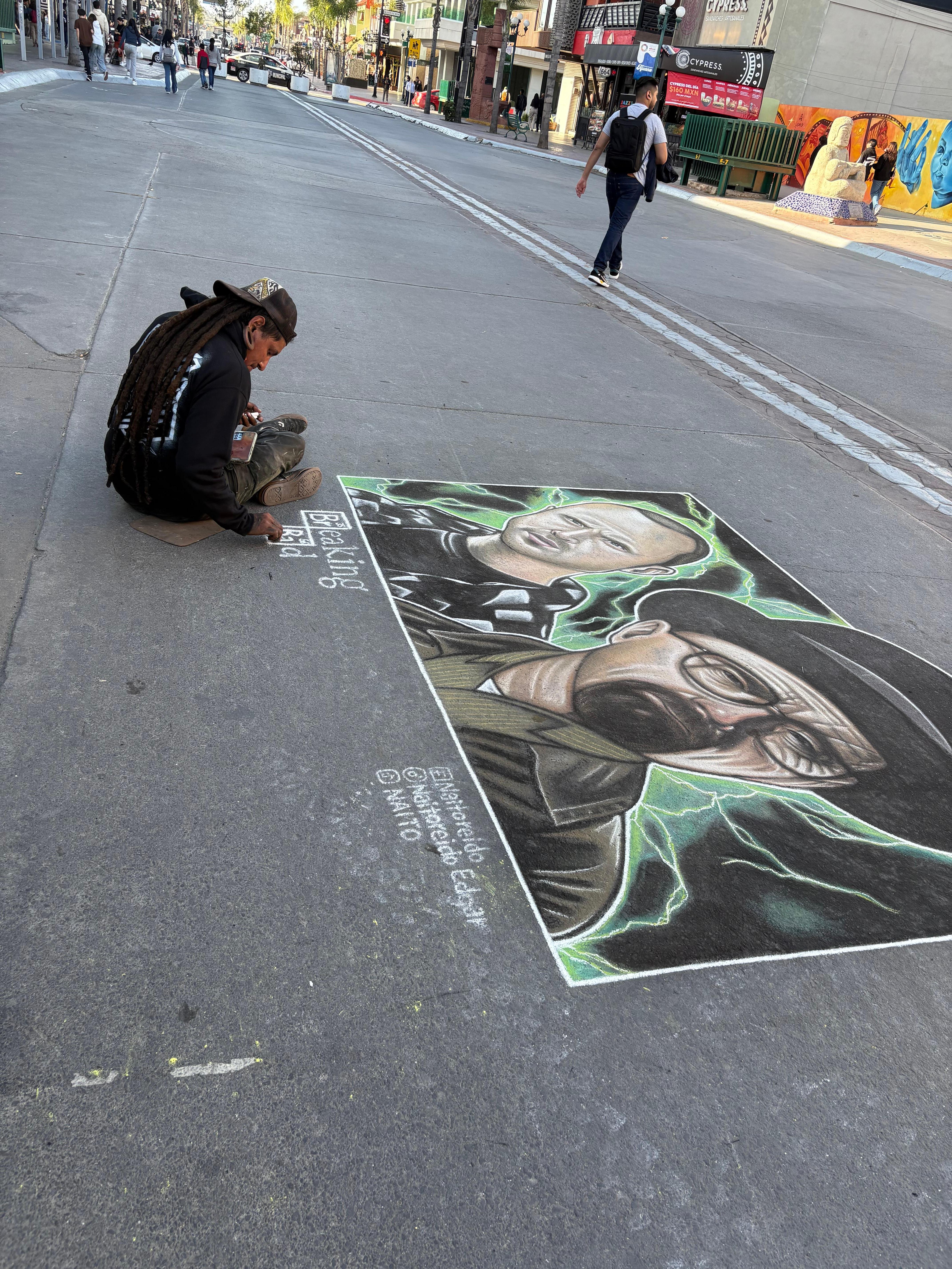 Artist working right on front was a nice touch.