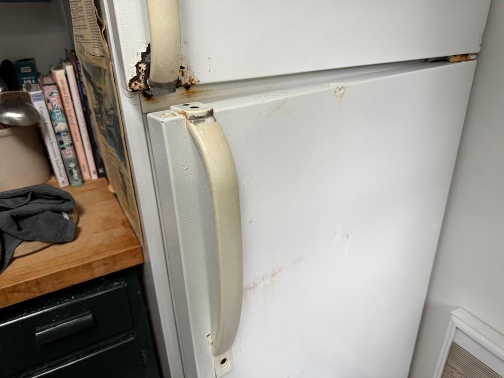 The fridge was just as bad inside. 