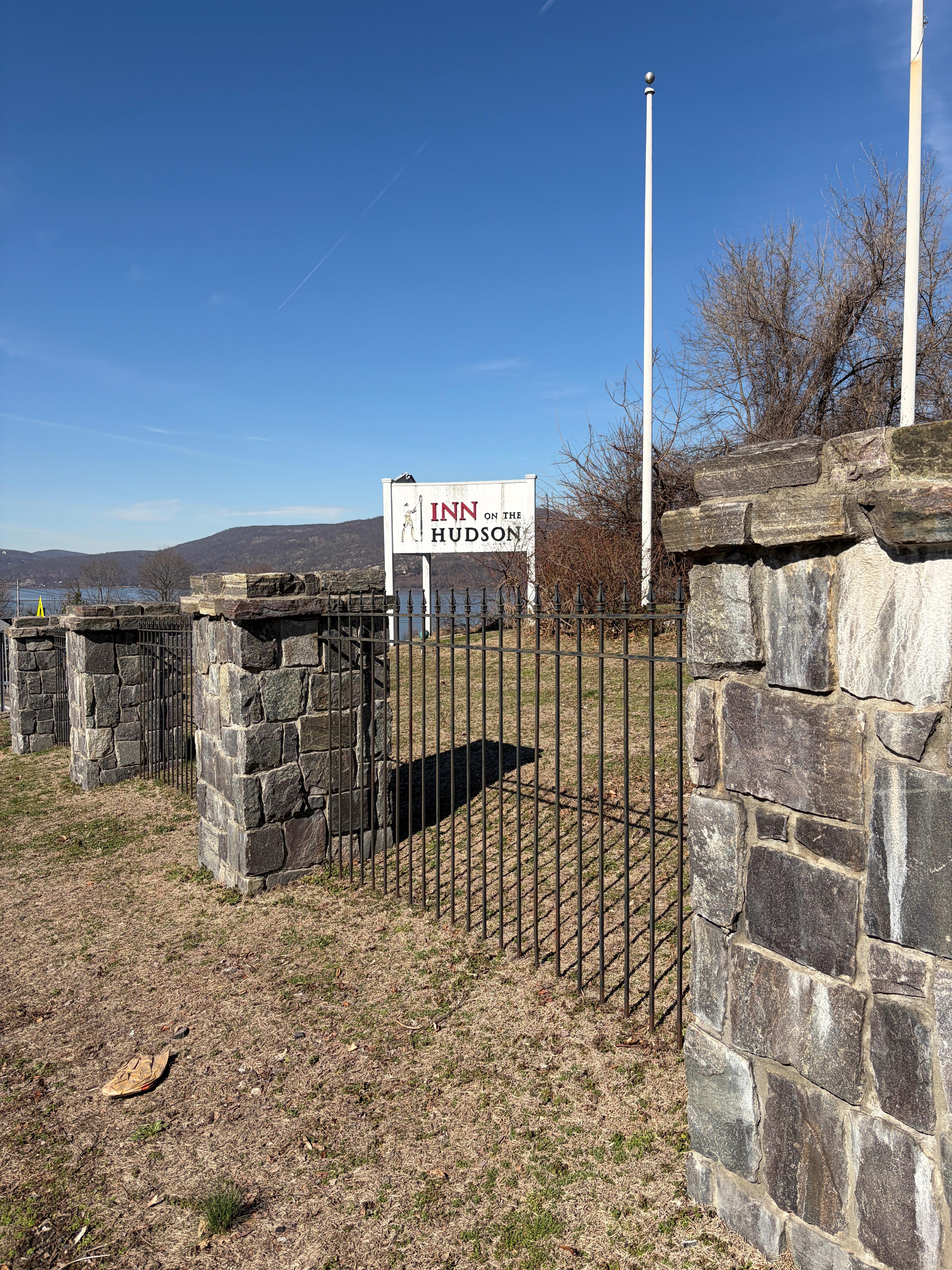 Taken before the entrance. 