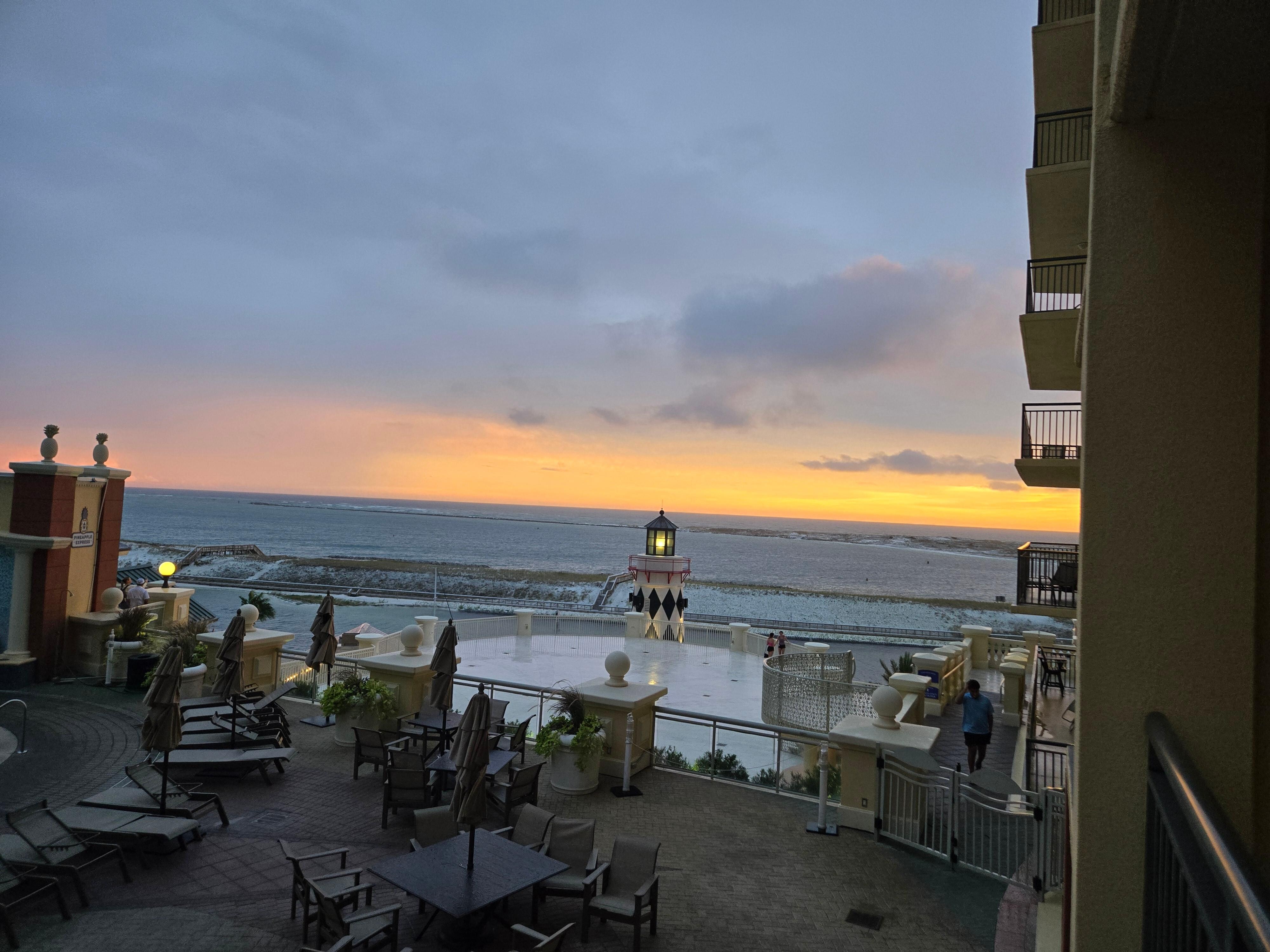 View from the balcony 