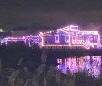 The view at night in December.