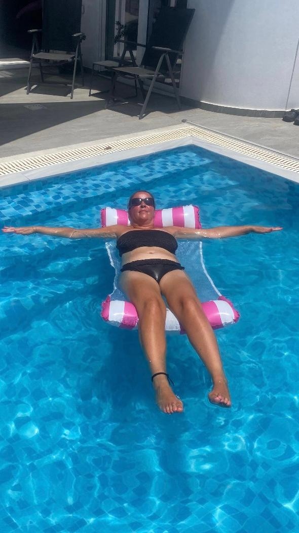 The pool was great for relaxing 