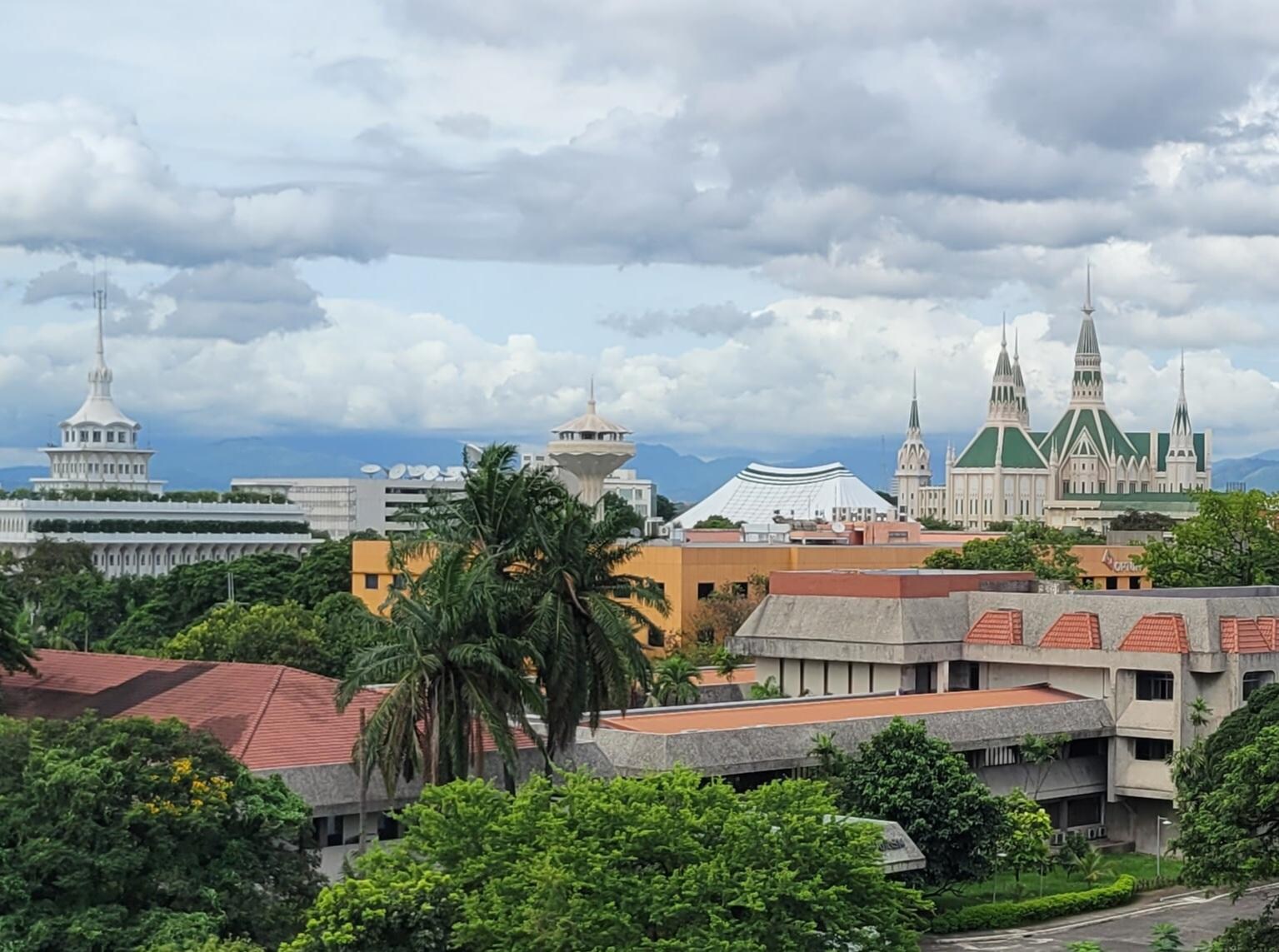 View from the rooftop pool