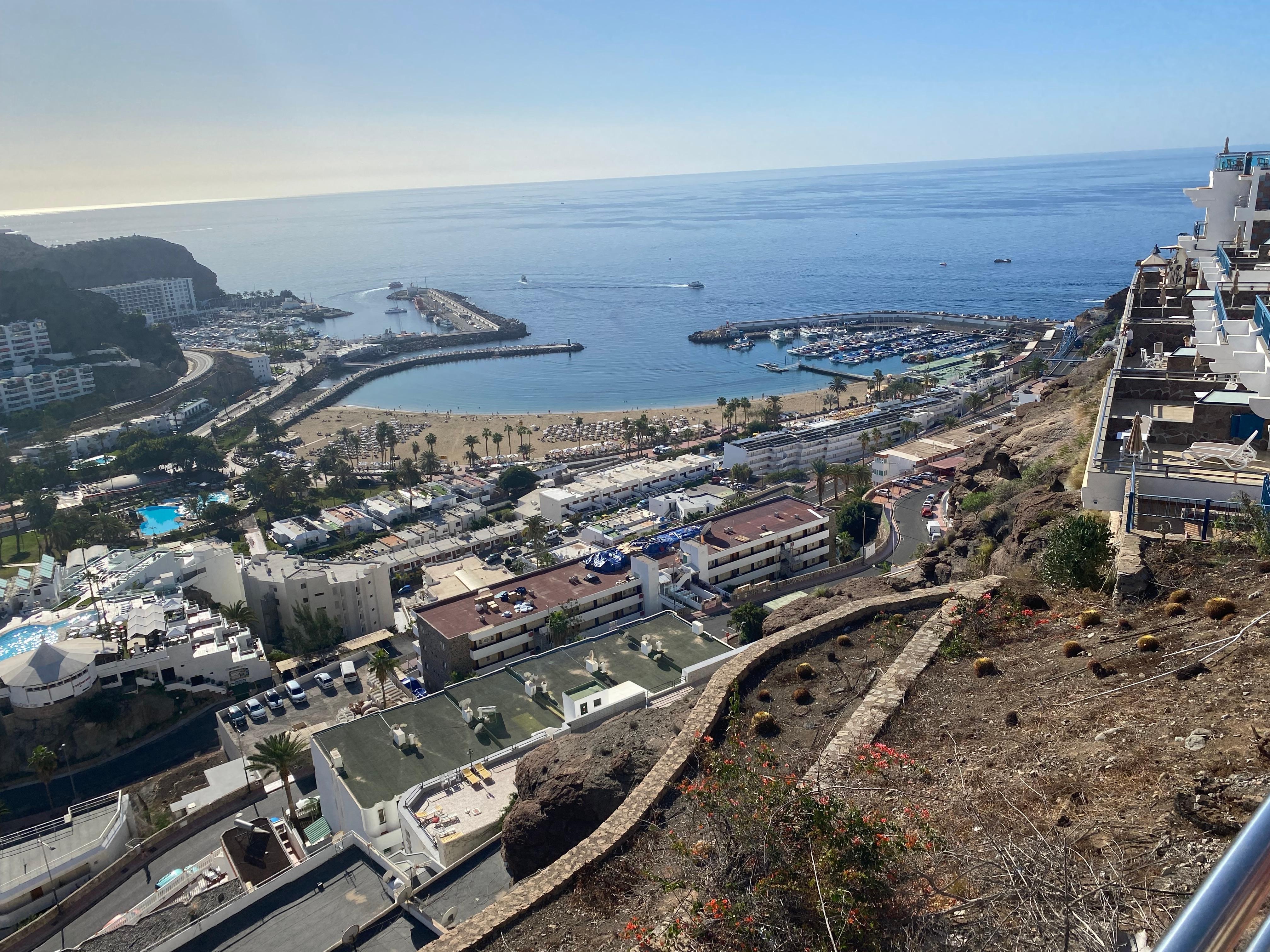 Utsikt mot havna i Puert Rico