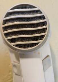Clogged hair dryer