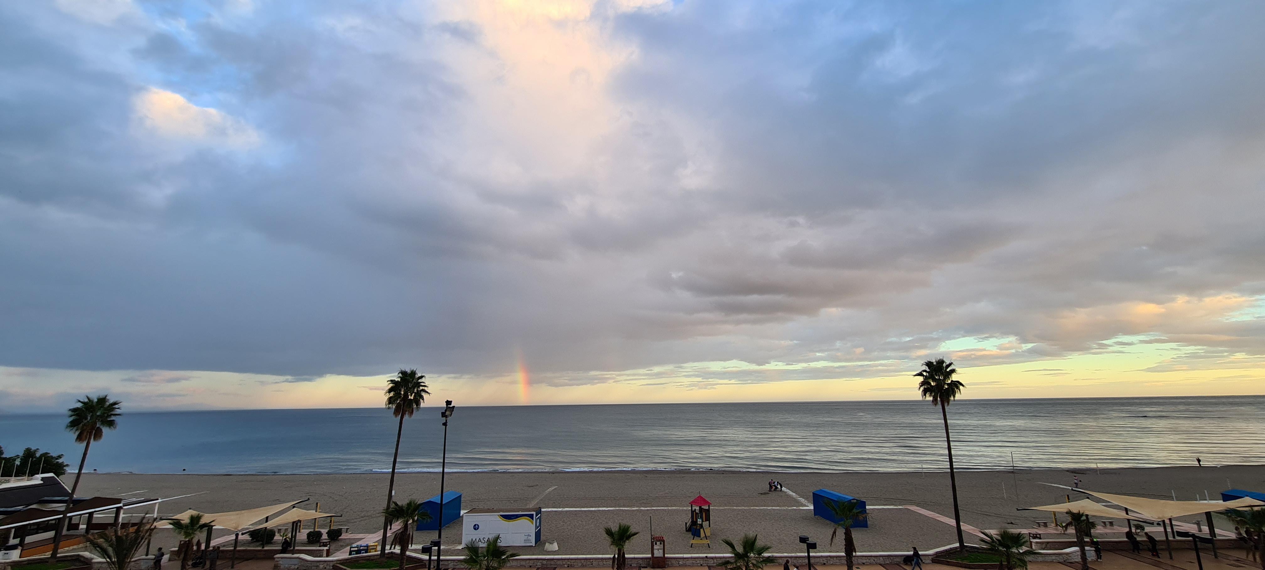 view from the balcony in the morning 