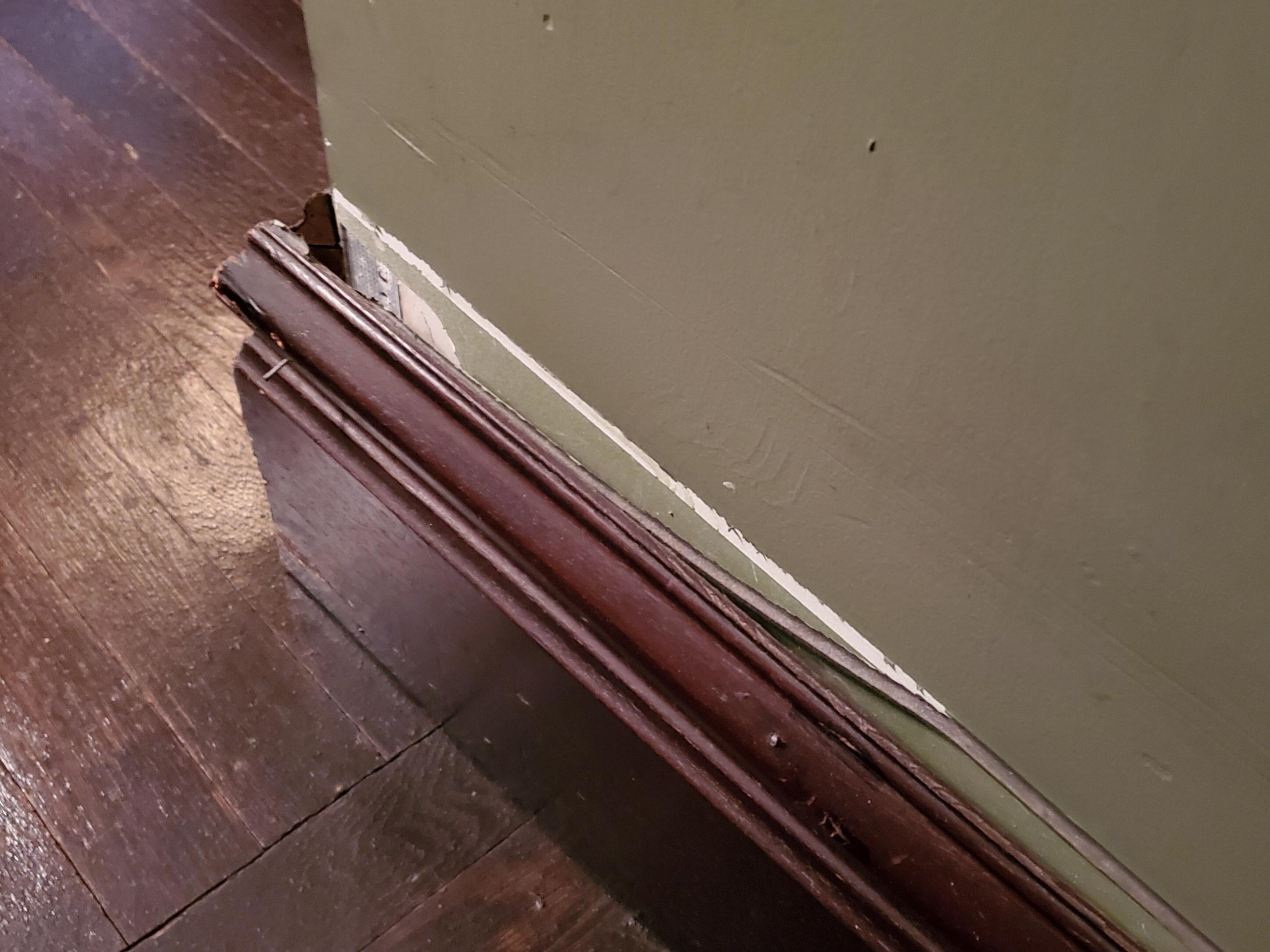 Loose baseboards
