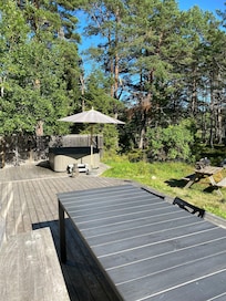 Altan med sjöutsikt