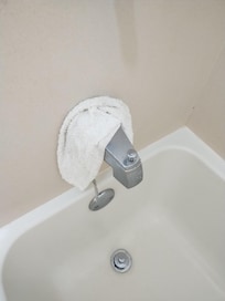 Washcloth from previous guest