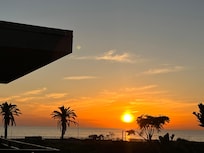 Sunset view from balcony